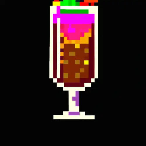 Une image de Recette du Pixel Cocktail - un mélange unique de Pixel et de Grenadine